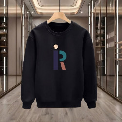 İR BASKILI SİYAH SWEATSHİRT