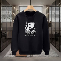 SLİENT BASKILI SİYAH SWEATSHİRT