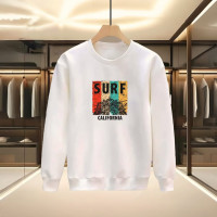 SURF BASKILI BEYAZ SWEATSHİRT