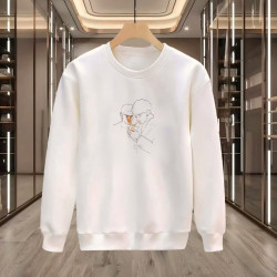 ADAMLAR BASKILI BEYAZ SWEATSHİRT