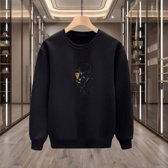 ADAMLAR BASKILI BEYAZ SWEATSHİRT