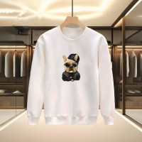 DOG BASKILI BEYAZ SWEATSHİRT