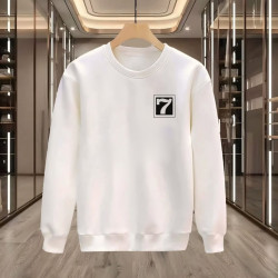 7 BASKILI BEYAZ SWEATSHİRT