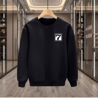 7 BASKILI SİYAH SWEATSHİRT