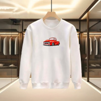 CAR BASKILI BEYAZ SWEATSHİRT