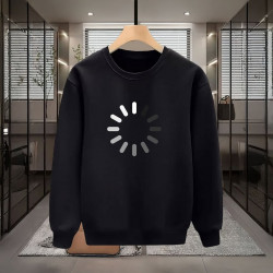 LOADİNG BASKILI SİYAH SWEATSHİRT