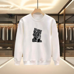 MASKE BASKILI BEYAZ SWEATSHİRT