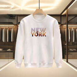 NEW YORK BASKILI BEYAZ SWEATSHİRT