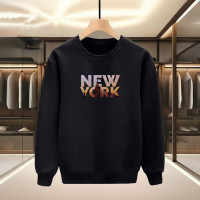 NEW YORK BASKILI SİYAH SWEATSHİRT