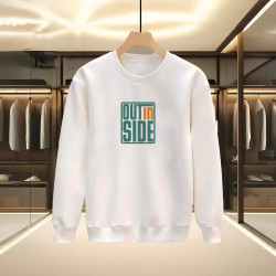 OUT İN SIDE BASKILI BEYAZ SWEATSHİRT OUT İN SIDE BASKILI BEYAZ SWEATSHİRT
