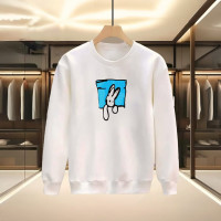 TAVŞAN BASKILI BEYAZ SWEATSHİRT