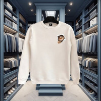 CAT BASKILI BEYAZ SWEATSHİRT