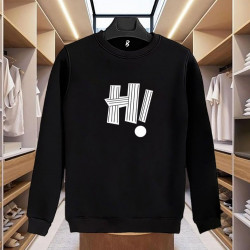 Hİ BASKILI SİYAH SWEATSHİRT
