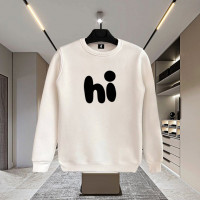 Hİ BASKILI BEYAZ SWEATSHİRT