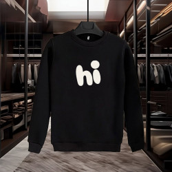 Hİ BASKILI SİYAH SWEATSHİRT