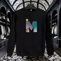 M BASKILI SİYAH SWEATSHİRT