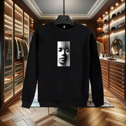 PORTRE BASKILI SİYAH SWEATSHİRT PORTRE BASKILI SİYAH SWEATSHİRT