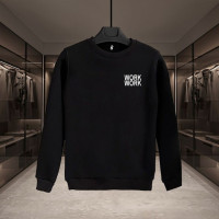 WORK BASKILI SİYAH SWEATSHİRT